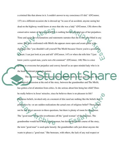 Prejudice Vs. Tolerance, God And Religion, Violence And Creulty Themes in A Good Man is Hard to Find