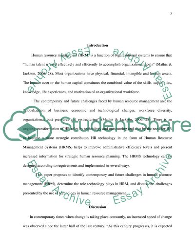 Contemporary & Future Challenges in HRM