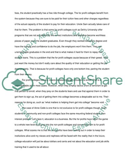 Non-Profits College inc. Organization