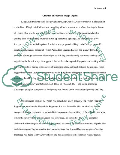 THE FRENCH FOREIGN LEGION