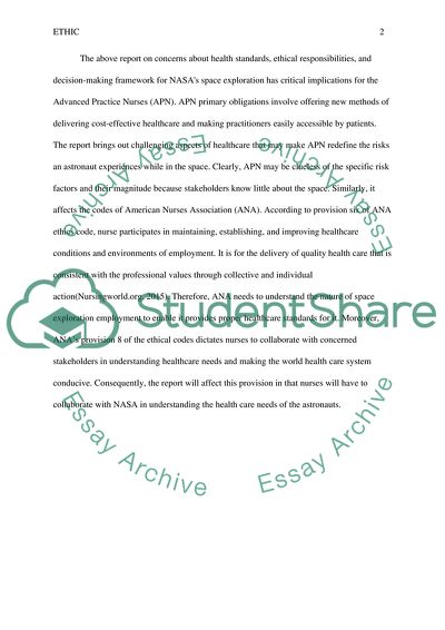 Ethical Principles And Practices In Space Exploration