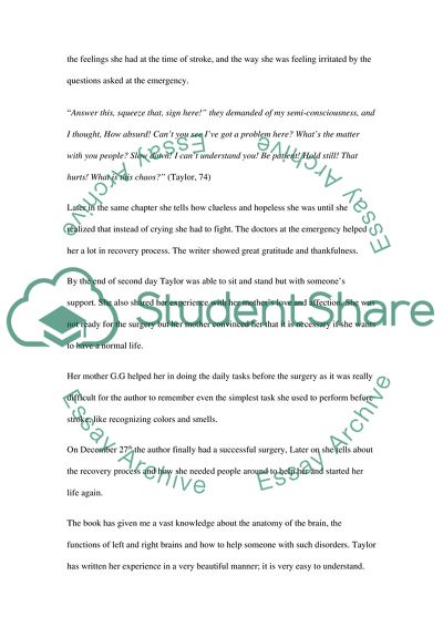 My Stroke of Insight by Jill Bolte Taylor