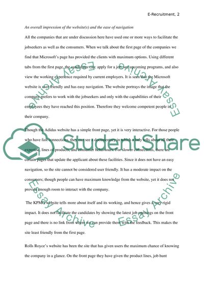 E-Recruitment Overview