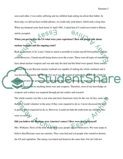 Cuban Missile Crisis: an Interview