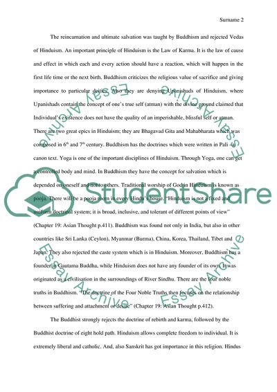 Comparison Buddhism, Hinduism and Ancient Greek Philosophy