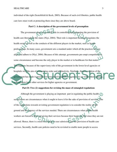 The Derivation of Public Law and Government Levels of Preemption