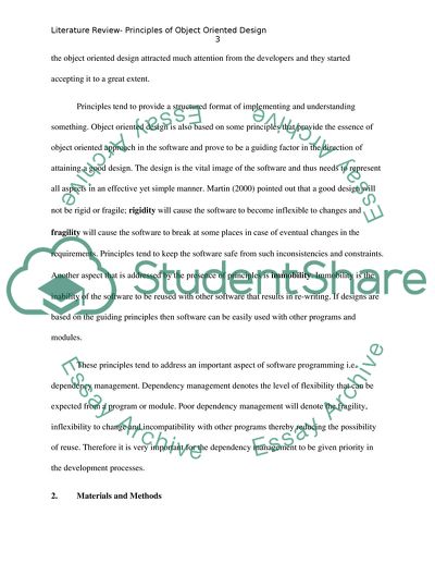 A literature review about anything related to object-oriented design(programming)