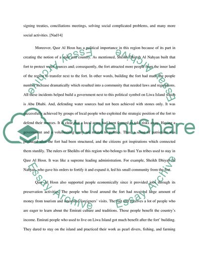 Symbol of Qasr Al Hosn in UAE