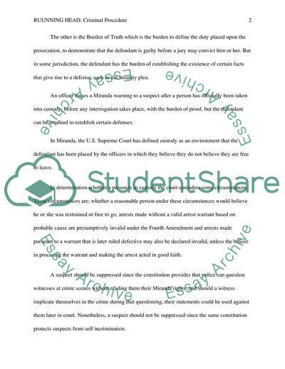 Criminal procedure essay checklist image