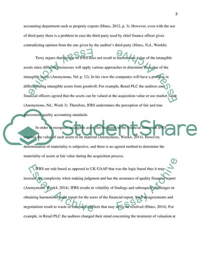 Advantages and Disadvantages of the IFRS 3 Requirement to Apportion Acquisition Cost to Identifiable Intangibles