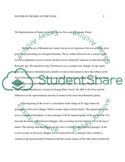 Representation of Nature in The Mill on the Floss by George Eliot
