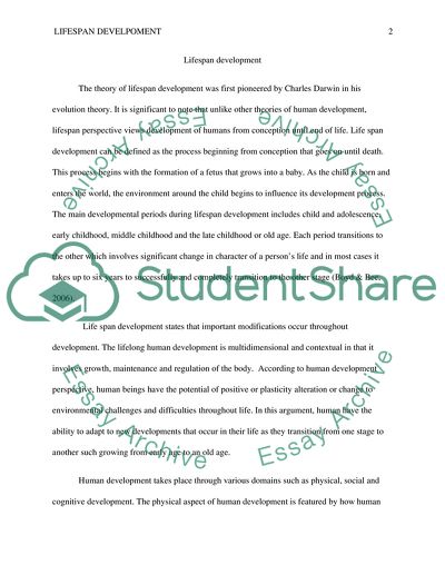 Importance of the life span perspective of development & most fascinating one to study in your opinion