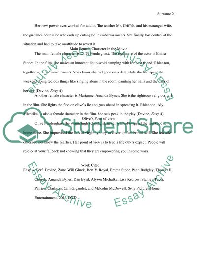 Summary of the Why Essay A Movie