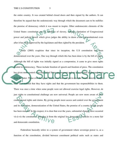 The U.S Constitution