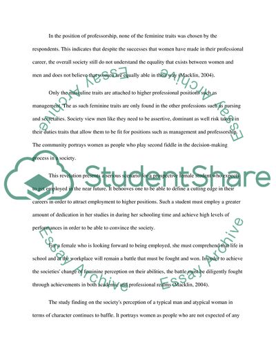 Sex-Role Stereotypes