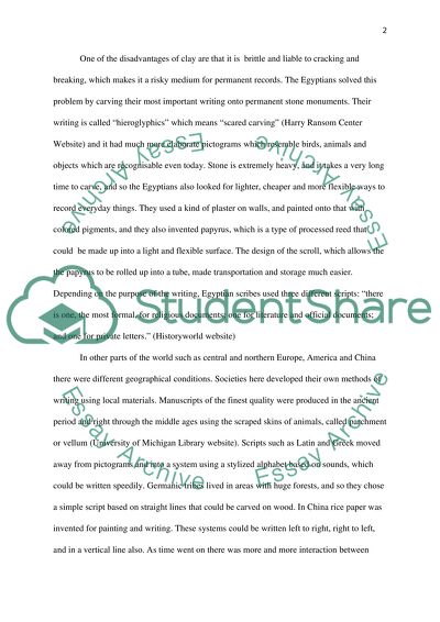 Changing the Use of the Written Word by Humanity