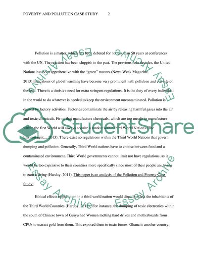 The Pollution of the Natural Environment