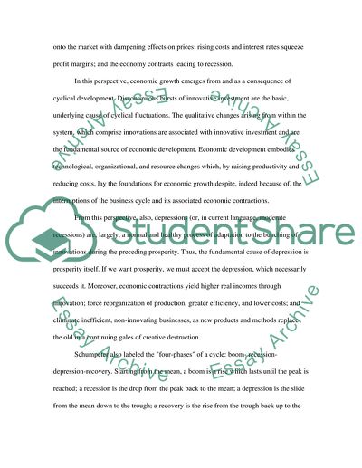 Cyclical Economic Development in The Economic History