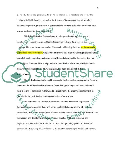 Are the Millenium Development Goals achievable