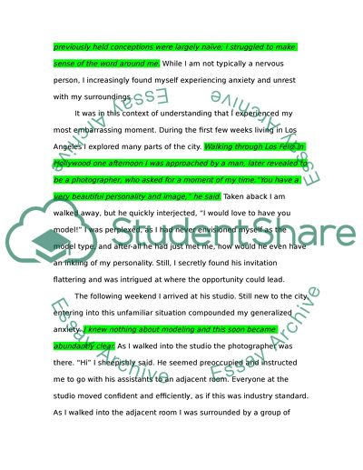 Embarrassing Moment: The Experience of Moving from Palestine to the United States