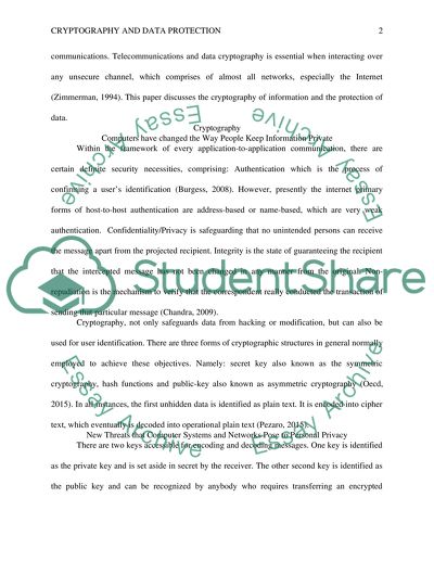 Cryptography and Data Protection