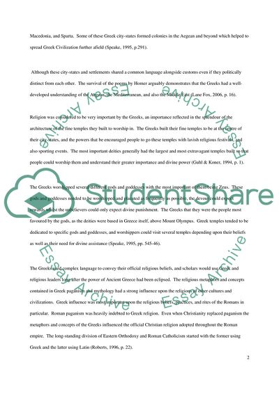 Religious, Political, Social Structures and Worldviews of Ancient Greece and Rome