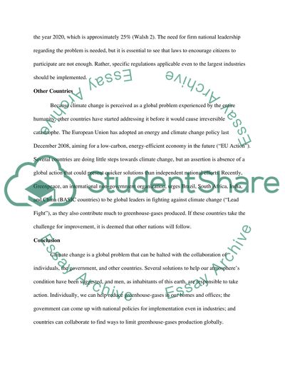 Climate Change Continues to Be a Problem