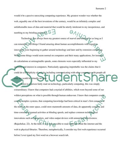 How I Learnt How to Navigate the Cyber Space