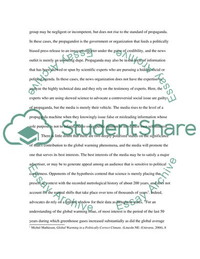 The Implications of the Anthropogenic Global Warming Hypothesis