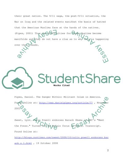 Muslims in America and the difficulties they may face today