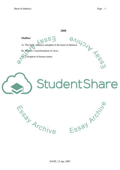 Heart of Darkness by Joseph Conrad