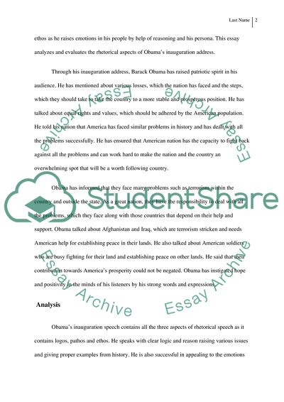 Obamas Inauguration Address