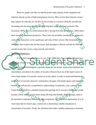 Remuneration of Executive Directors