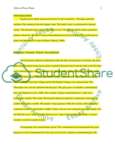 Effect of Nuclear Power Plants on Cancer Incidents