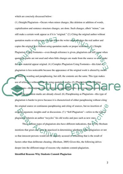 Different Approaches to Addressing Academic Plagiarism