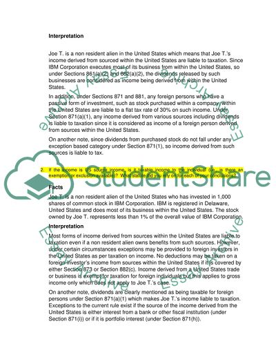 Inbound Taxation Critical Analysis