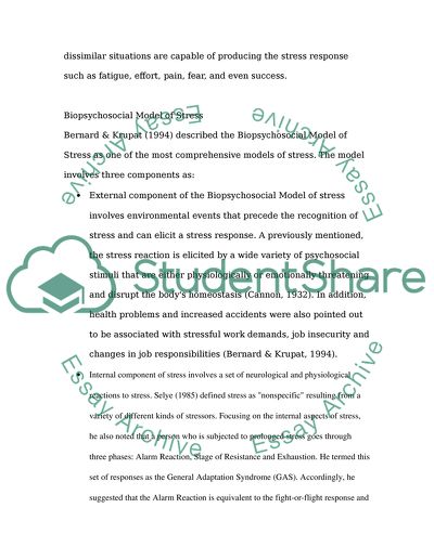 Alternative Theories of Stress