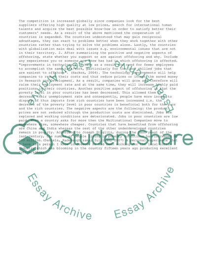 International business and International Trade