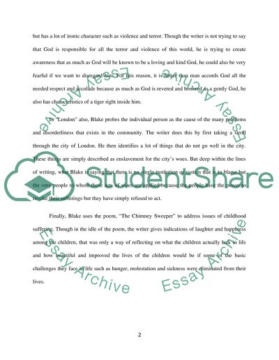 English Romantic Writers - William Blakes Poems