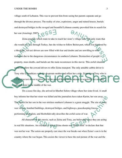 Under the Bombs by Philippe Aractingi