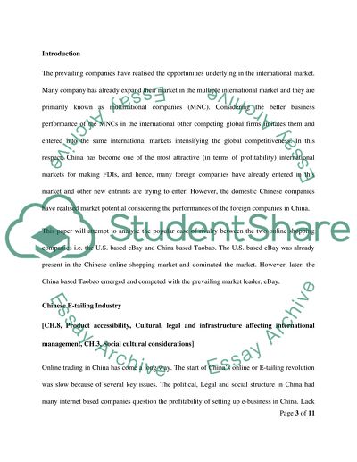 Rivalry between the Two Online Shopping Companies