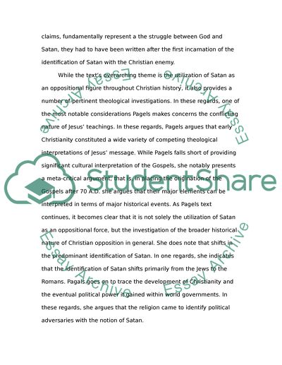 The Origin of Satan by Elaine Pagels