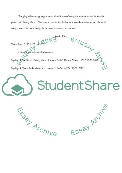 Artificial Photosynthesis for Solar Fuels