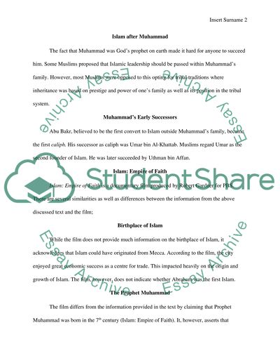 Muslim Culture and the Prophet Muhammad