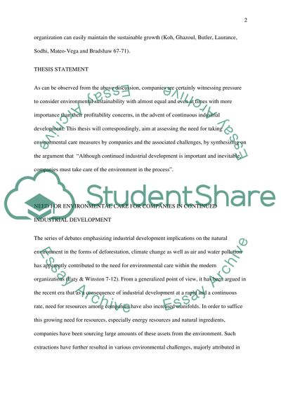 Companies Caring for the Environment