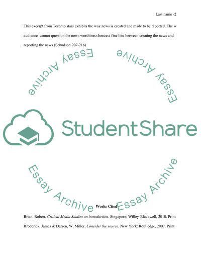 Media - A Fine Line Between Reporting the News and Creating the News