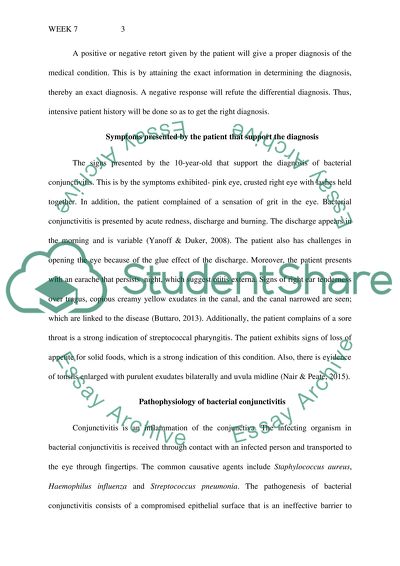 The Diagnosis of Bacterial Conjunctivitis