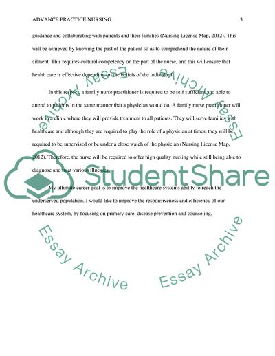 Advanced Practice Nursing