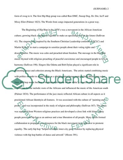 Change in Hip Hop Lyrics Reflecting Violence and Sexual Promiscuity