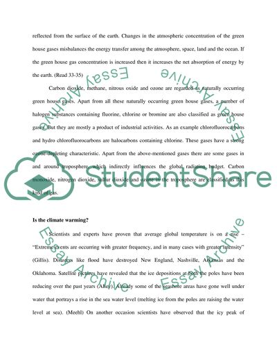 Effects of Global warming